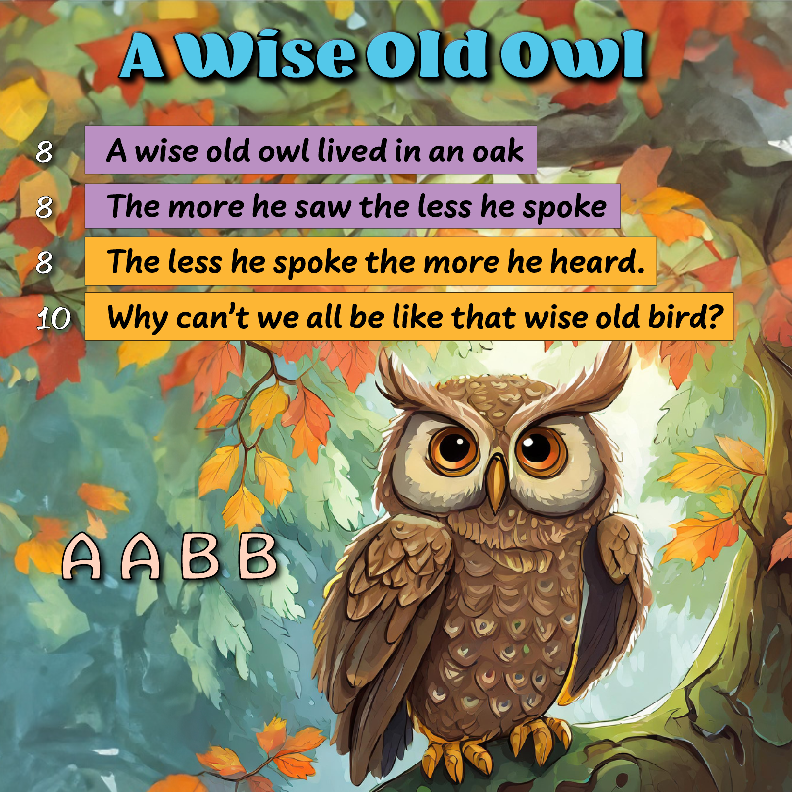 A WISE OLD OWL