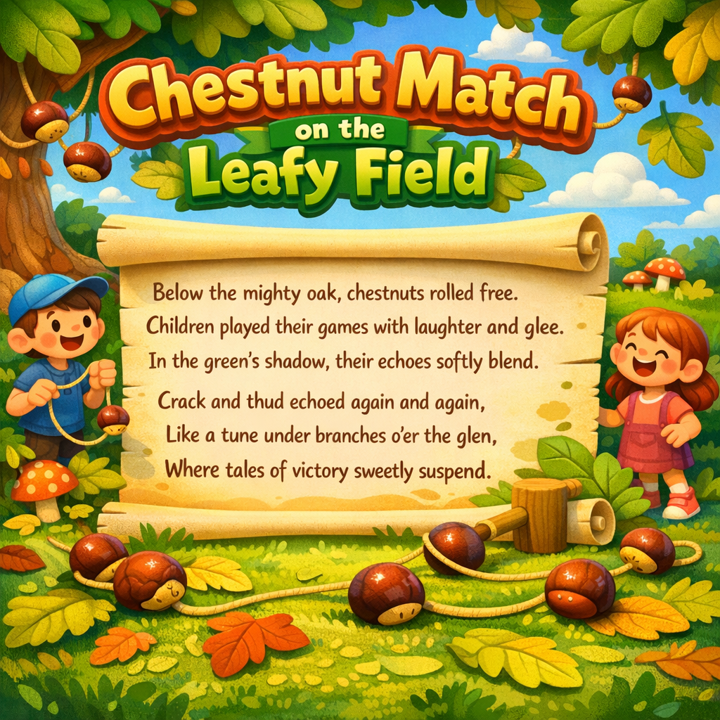 Chestnut Match on the Leafy Field