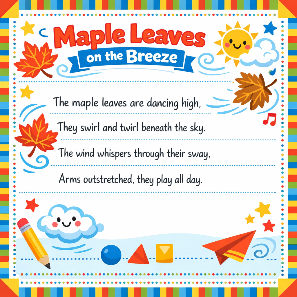 Maple Leaves on the Breeze