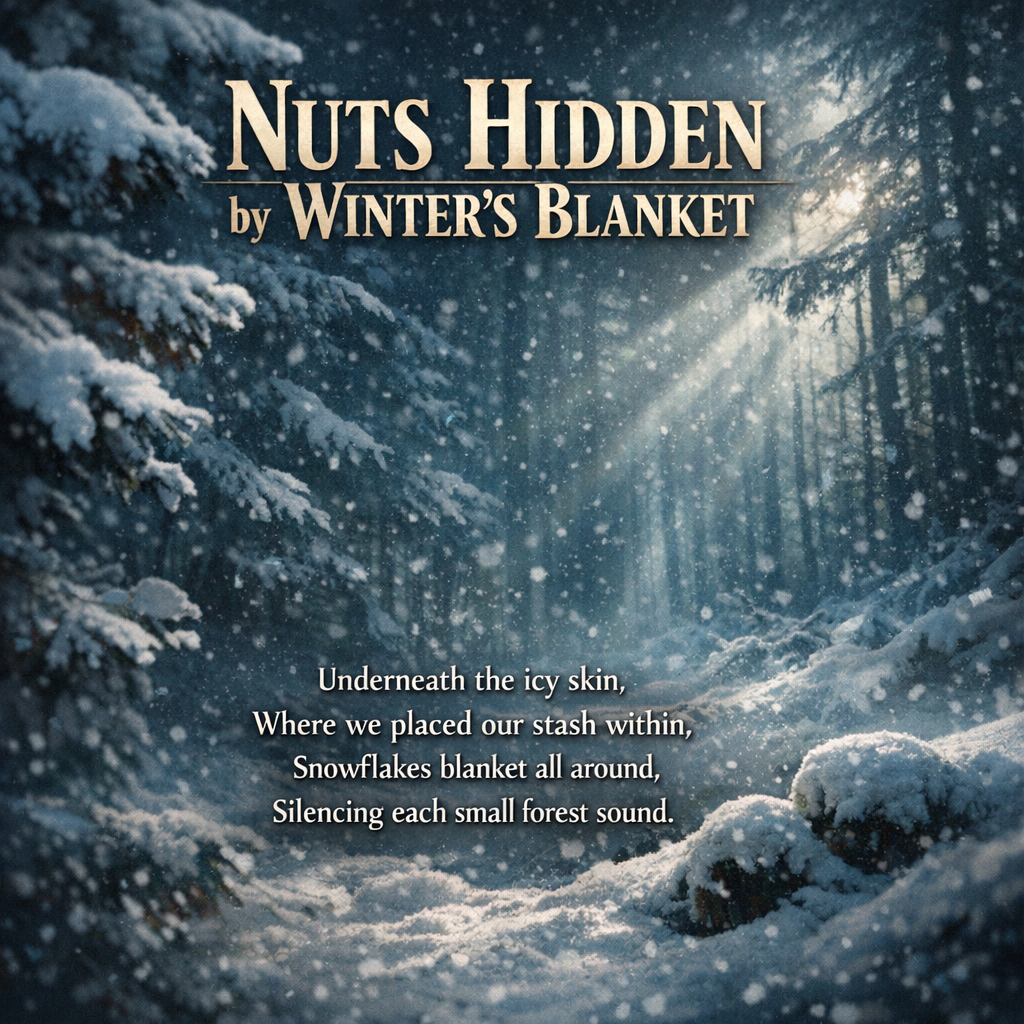 Nuts Hidden by Winter's Blanket
