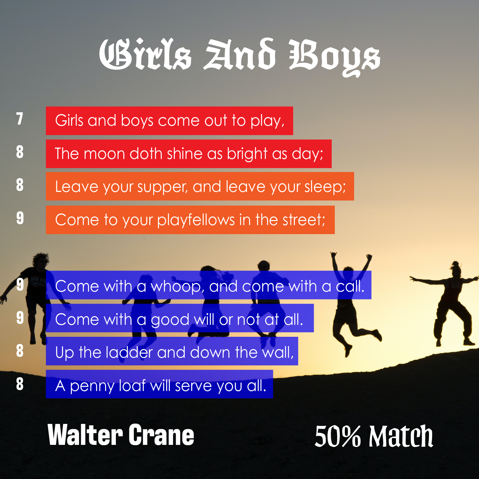 Girls and Boys - Poet Tree Poetry