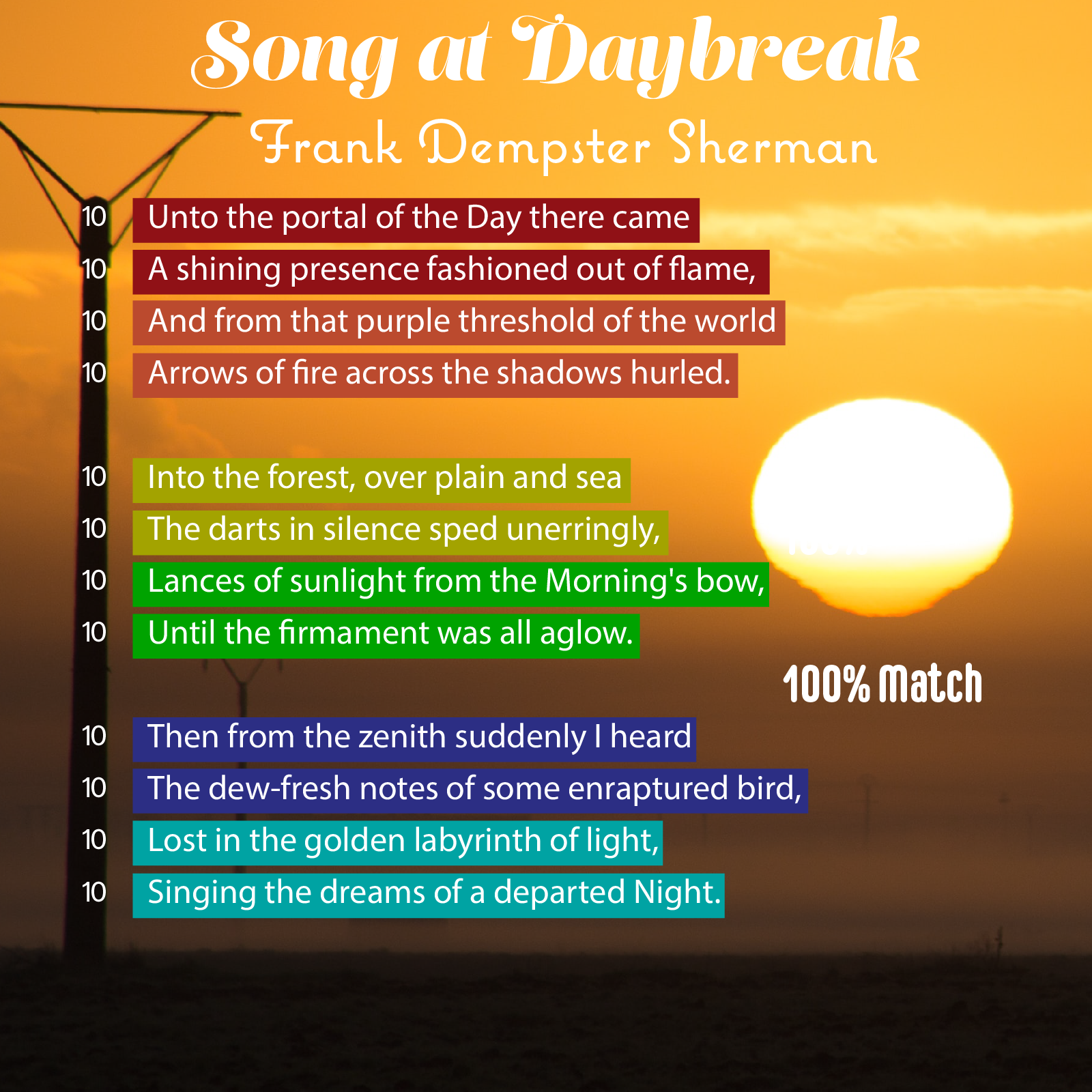 Song at Daybreak - Poet Tree Poetry