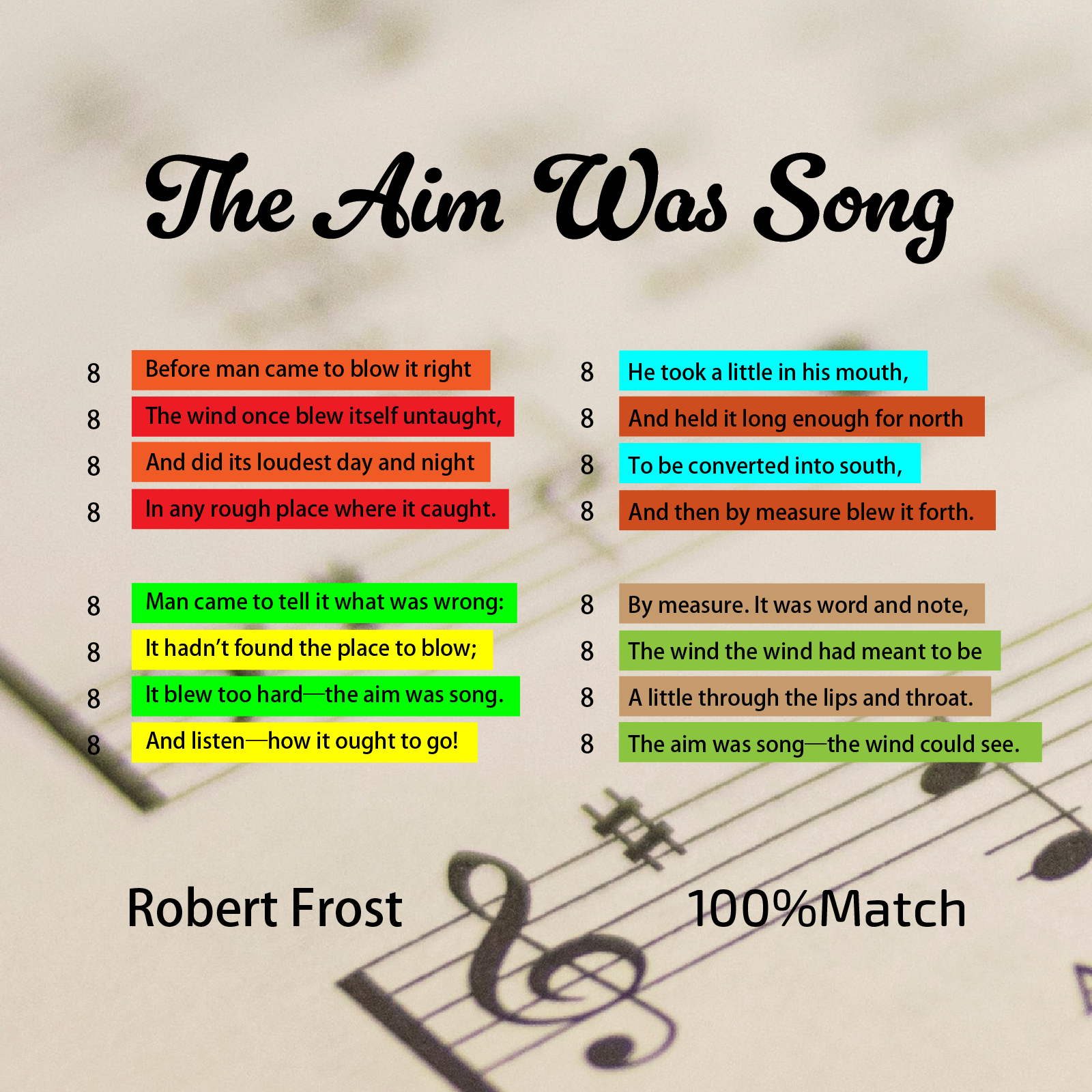 The Aim Was A Song - Poet Tree Poetry